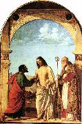CIMA da Conegliano The Incredulity of St. Thomas with St. Magno Vescovo fg oil on canvas